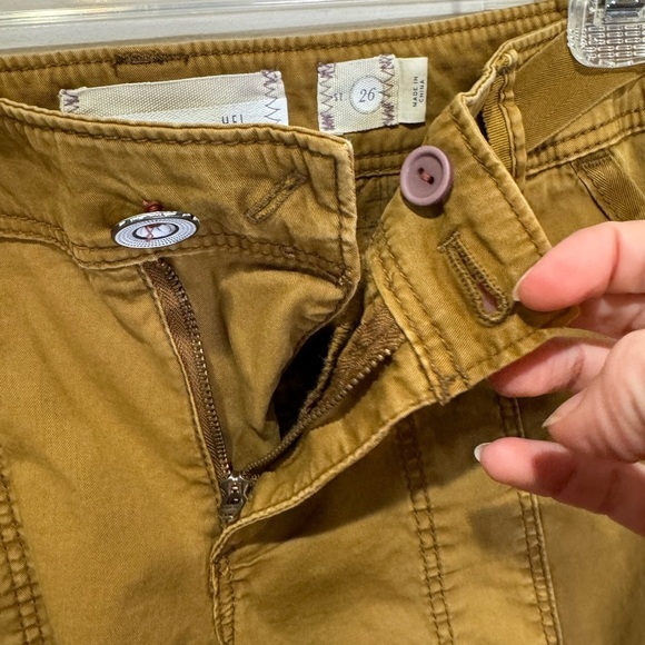 Anthropologie Hei Hei Khaki Cotton Stretch Pants Size 26‎ - Picture 6 of 10